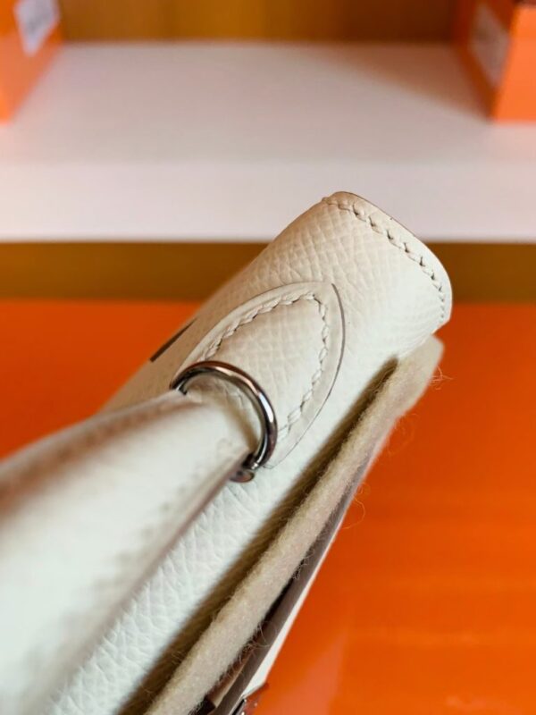 mmexport1678094180283-768x1024-1 Hermes Mini Kelly II Sellier Epsom ck10 craie white Silver Hardware 19cm Full Handmade