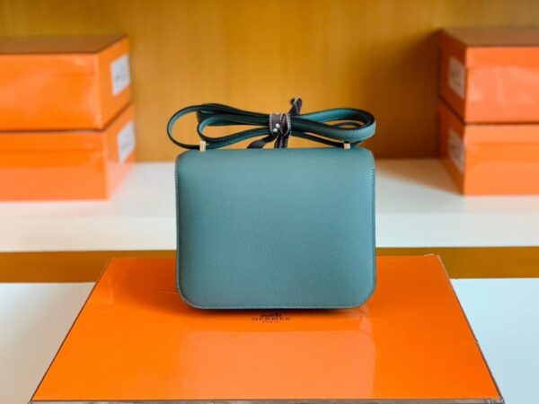 Hermes Constance Epsom 63 Vert Amande Silver Hardware 18cm Full Handmade