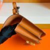 Hermes Constance Barenia Golden Brown Gold Hardware 18cm Full Handmade