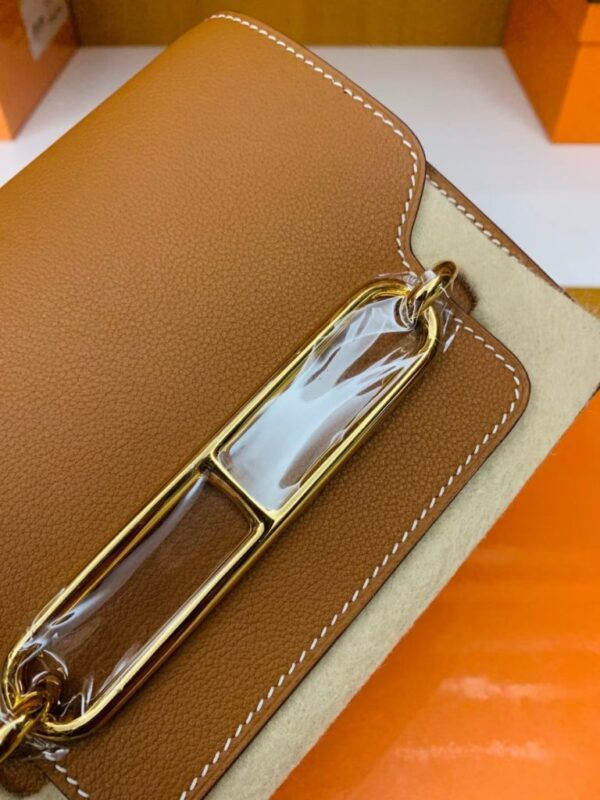 mmexport1678094554088-768x1024-1 Hermes Roulis evercolor Golden Brown Gold Hardware 18cm Full Handmade