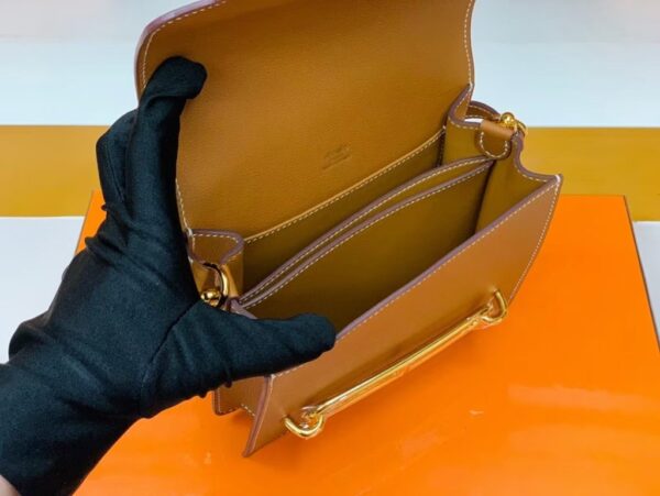 mmexport1678094559390-1024x770-1 Hermes Roulis evercolor Golden Brown Gold Hardware 18cm Full Handmade