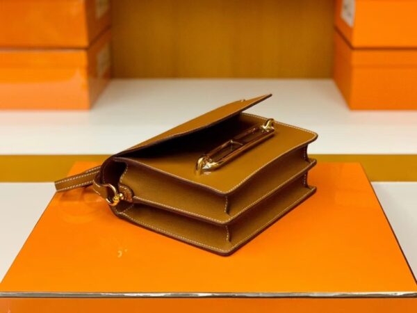 mmexport1678094561241-1024x768-1 Hermes Roulis evercolor Golden Brown Gold Hardware 18cm Full Handmade