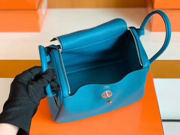 mmexport1678098765724-1024x768-1 Hermes Lindy TC Leather Izmir blue Silver Hardware 26cm Full Handmade