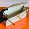 mmexport1678098899682-1024x768-1 Hermes Mini Kelly pochette Ostrich White wool Gold Hardware 22cm Full Handmade