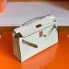 mmexport1678098900953-1024x783-1 Hermes Mini Kelly pochette Ostrich White wool Gold Hardware 22cm Full Handmade