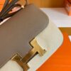 Hermes Constance Epsom Etoupe & Amber yellow Gold Hardware 18cm Full Handmade
