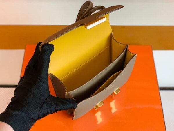 mmexport1678098940174-1024x768-1 Hermes Constance Epsom Etoupe & Amber yellow Gold Hardware 18cm Full Handmade