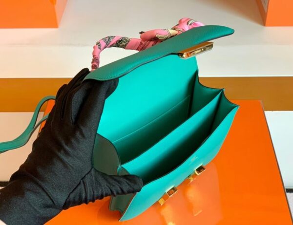 mmexport1678098990145-1024x789-1 Hermes Constance Epsom U1 Verona green Gold Hardware 18cm Full Handmade