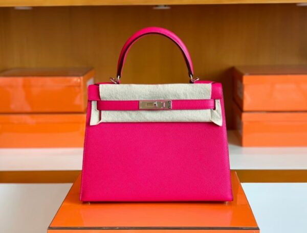 mmexport1679281084829-1024x779-1 Hermes Kelly Epsom Rose Purple Silver Hardware 28cm Full Handmade