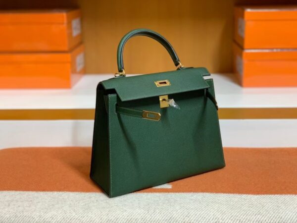 mmexport1679281124091-1024x768-1 Hermes Kelly Epsom Deep Green Gold Hardware 25cm Full Handmade