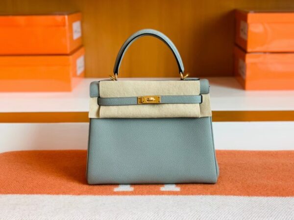mmexport1679281151638-1024x768-1 Hermes Kelly Togo Gull grey Gold Hardware 25cm Full Handmade