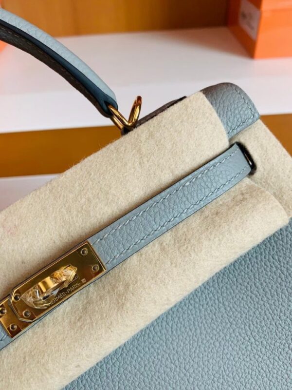 mmexport1679281154465-768x1024-1 Hermes Kelly Togo Gull grey Gold Hardware 25cm Full Handmade
