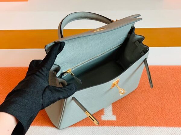 mmexport1679281157398-1024x768-1 Hermes Kelly Togo Gull grey Gold Hardware 25cm Full Handmade