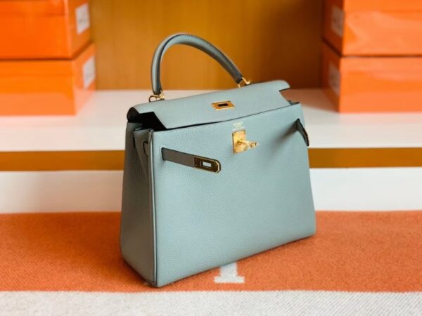 mmexport1679281159141-1024x768-1 Hermes Kelly Togo Gull grey Gold Hardware 25cm Full Handmade