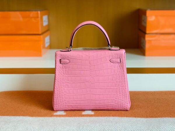 mmexport1679281175794-1024x768-1 Hermes Kelly Matte Alligator 5P sakura pink Silver Hardware 25cm Full Handmade