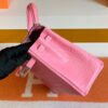 Hermes Kelly Matte Alligator 5P sakura pink Silver Hardware 25cm Full Handmade