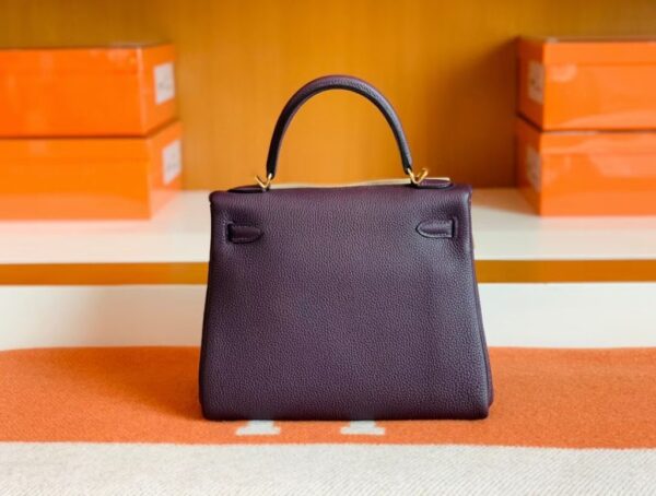 mmexport1679281213164-1024x774-1 Hermes Kelly Togo 59 grape purple Gold Hardware 25cm Full Handmade