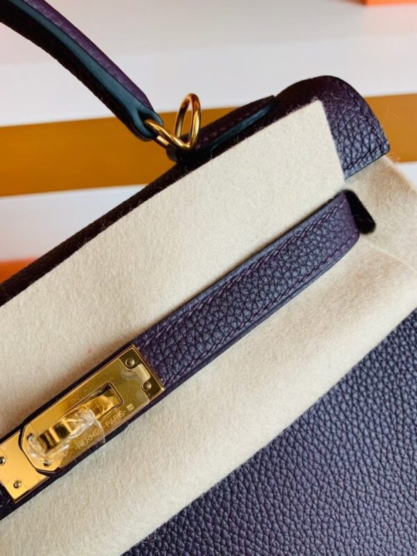 mmexport1679281215928-768x1024-1 Hermes Kelly Togo 59 grape purple Gold Hardware 25cm Full Handmade