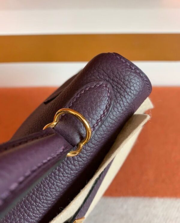 mmexport1679281217338-828x1024-1 Hermes Kelly Togo 59 grape purple Gold Hardware 25cm Full Handmade