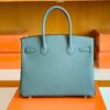 Hermes Birkin Epsom 63 Almond green Gold Hardware 30cm Full Handmade