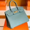 Hermes Birkin Epsom 63 Almond green Gold Hardware 30cm Full Handmade