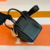 Hermes Mini Lindy Togo Black Silver Hardware 19cm Full Handmade