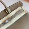 Hermes Birkin Togo Etoupe Grey Silver Hardware 25cm Full Handmade