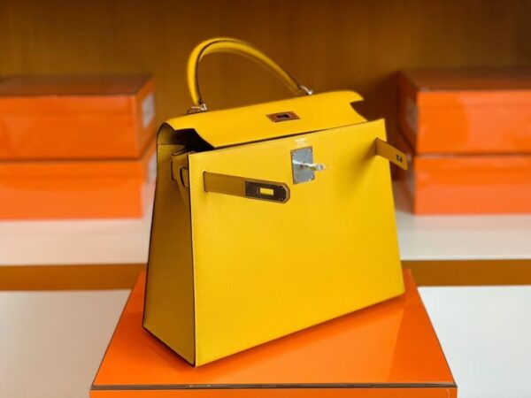 mmexport1679281574051-1024x768-1 Hermes Kelly Epsom 9D Amber yellow Silver Hardware 28cm Full Handmade
