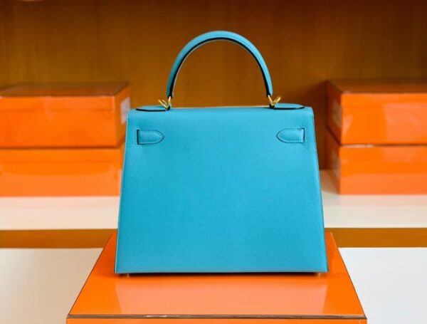 mmexport1679281591789-1024x777-1 Hermes Kelly Epsom P3 Candy Blue Gold Hardware 28cm Full Handmade