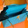 Hermes Kelly Epsom P3 Candy Blue Gold Hardware 28cm Full Handmade