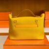 Hermes Kelly 2424 taurillon Leather 9D Amber yellow Gold Hardware 29cm Full Handmade