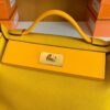 Hermes Kelly 2424 taurillon Leather 9D Amber yellow Gold Hardware 29cm Full Handmade