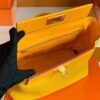 Hermes Kelly 2424 taurillon Leather 9D Amber yellow Gold Hardware 29cm Full Handmade
