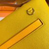 Hermes Kelly 2424 taurillon Leather 9D Amber yellow Gold Hardware 29cm Full Handmade