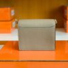 Hermes Roulis Evercolor S2 Trench Grey Gold Hardware 18cm Full Handmade