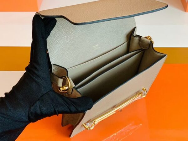 mmexport1679281917284-1024x768-1 Hermes Roulis Evercolor S2 Trench Grey Gold Hardware 18cm Full Handmade