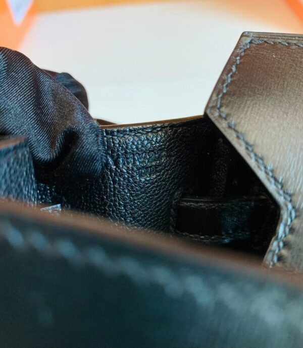 mmexport1679282903698-891x1024-1 Hermes Birkin Box Leather Black Gold Hardware 25cm Full Handmade