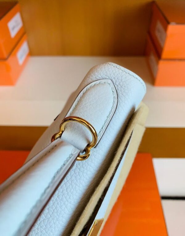 mmexport1679282985945-803x1024-1 Hermes Kelly Togo T0 Light Blue Gold Hardware 28cm Full Handmade