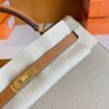 Hermes Kelly Epsom S2 Trench Grey & 37 Golden Brown Gold Hardware 25cm Full Handmade