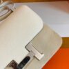 Hermes Constance Epsom Creamy White Silver Hardware 24cm Full Handmade