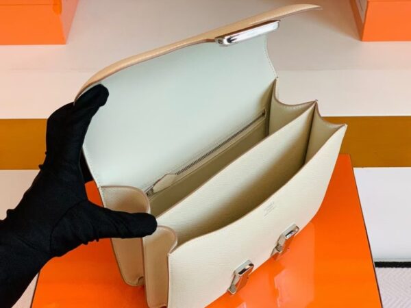 mmexport1679283274427-1024x768-1 Hermes Constance Epsom Creamy White Silver Hardware 24cm Full Handmade