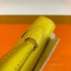 Hermes Mini Kelly Chevre 9O Naples yellow Gold Hardware 19cm Full Handmade