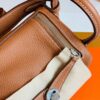 mmexport1679965913800-768x1024-1 Hermes Mini Lindy TC Leather Golden Brown Silver Hardware 19cm Full Handmade