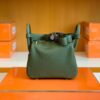 mmexport1679965942564-1024x776-1 Hermes Mini Lindy TC Leather Jungle green Gold Hardware 19cm Full Handmade