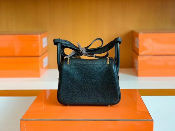 mmexport1679966005820-1024x768-1 Hermes Mini Lindy TC Leather Black Gold Hardware 19cm Full Handmade