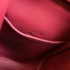 Hermes Mini Lindy TC Leather K1 Garnet red Silver Hardware 19cm Full Handmade