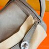 Hermes Mini Lindy TC Leather M8 gris ashpite Silver Hardware 19cm Full Handmade