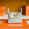 mmexport1679966178425-1024x793-1 Hermes Mini Lindy TC Leather Pearl grey Silver Hardware 19cm Full Handmade