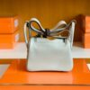 mmexport1679966179877-1024x783-1 Hermes Mini Lindy TC Leather Pearl grey Silver Hardware 19cm Full Handmade