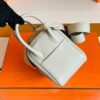 mmexport1679966182784-1024x783-1 Hermes Mini Lindy TC Leather Pearl grey Silver Hardware 19cm Full Handmade